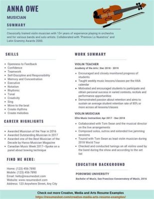 how to make a music resume and why do we need a resume for musicians?