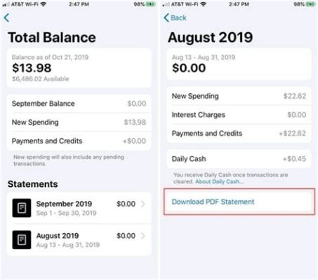 how to print apple card statement